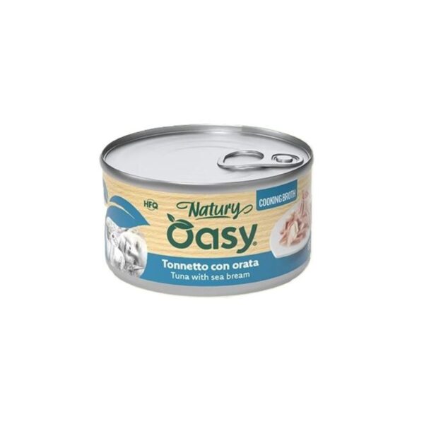 OASY Natury Cooking Broth - TONNETTO con ORATA Gatto Adulto 85gr