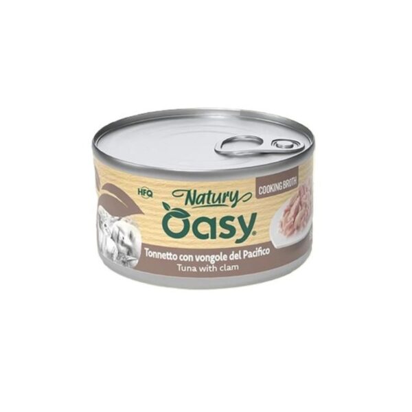 OASY Natury Cooking Broth - TONNETTO con VONGOLE Gatto Adulto 85gr