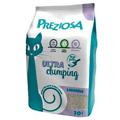 PREZIOSA LETTIERA ULTRA AGGLOMERANTE PROFUMATA ALLA LAVANDA 10 LT