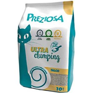 Preziosa Lettiera Igienica Ultra Clumping Talco 10 Litri - Assorbente e Profumata per Gatti