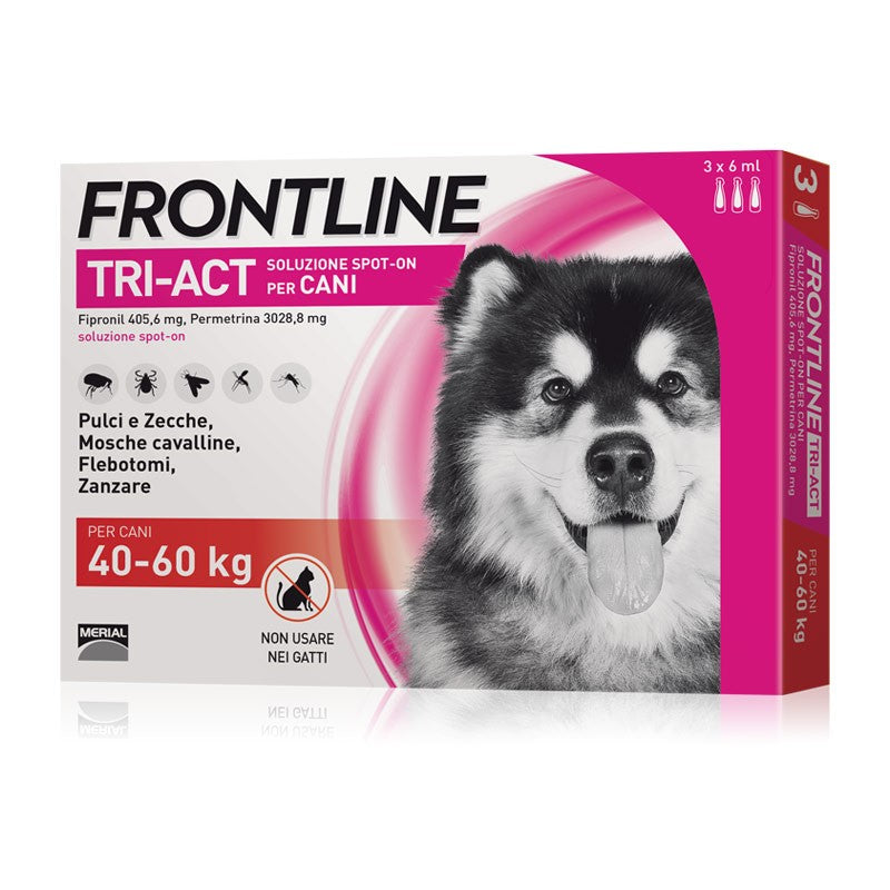 Frontline Tri-Act per Cani 40-60 Kg (pacco da 3 pipette)