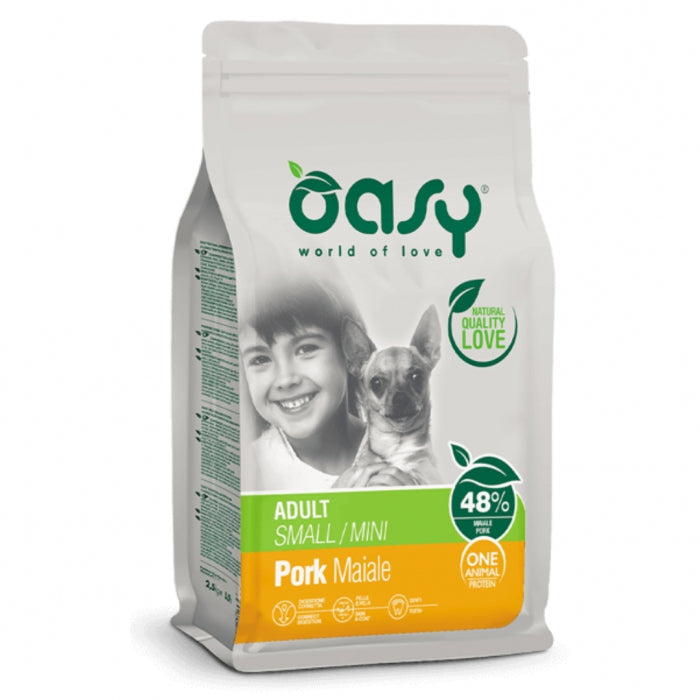 OASY Small/Mini Monoproteico Maiale e Riso 2,5 KG