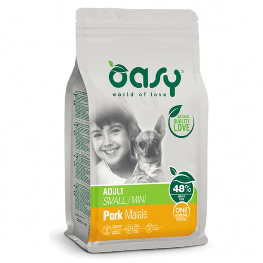 OASY Small/Mini Monoproteico Maiale e Riso 2,5 KG
