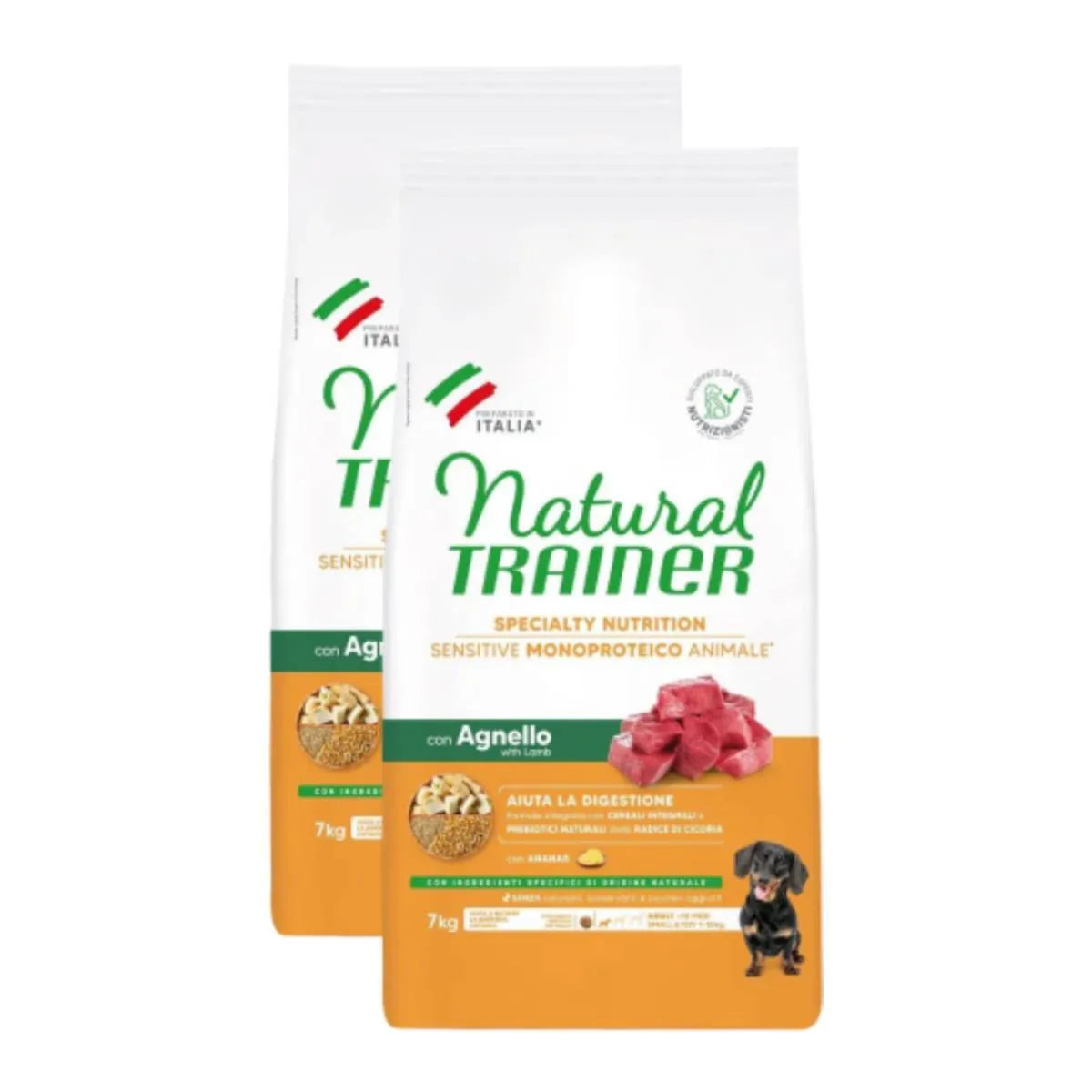 Natural Trainer Sensitive Dog No Gluten Adult Mini 2KG Agnello