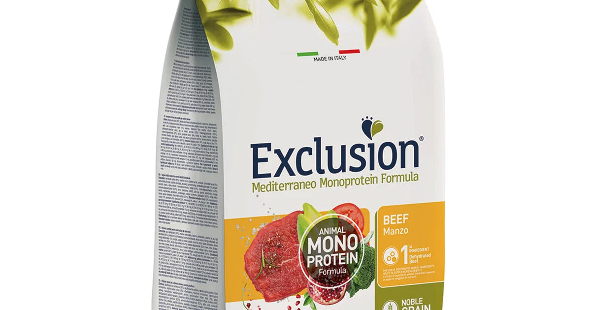 Exclusion 3kg Medium linea mediterranea Manzo