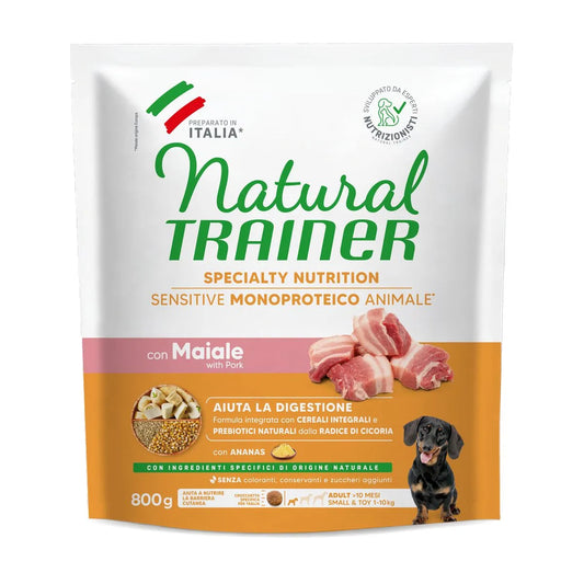 Natural Trainer Sensitive Dog No Gluten Adult Mini 800 gr. MAIALE