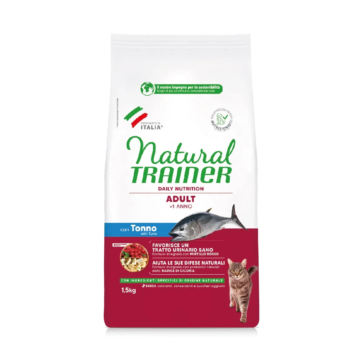 Natural Trainer Gatto Adult Tonno 1,5 Kg