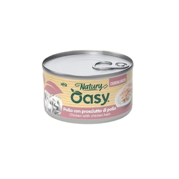 OASY Natury Cooking Broth - POLLO con PROSCIUTTO Gatto Adulto 85gr