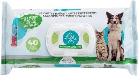 Leopet Salviette detergenti Aloe e Proteine della Seta 40pz